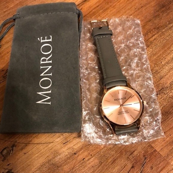 Monroe genuine Leather watch NWOT - Picture 1 of 7